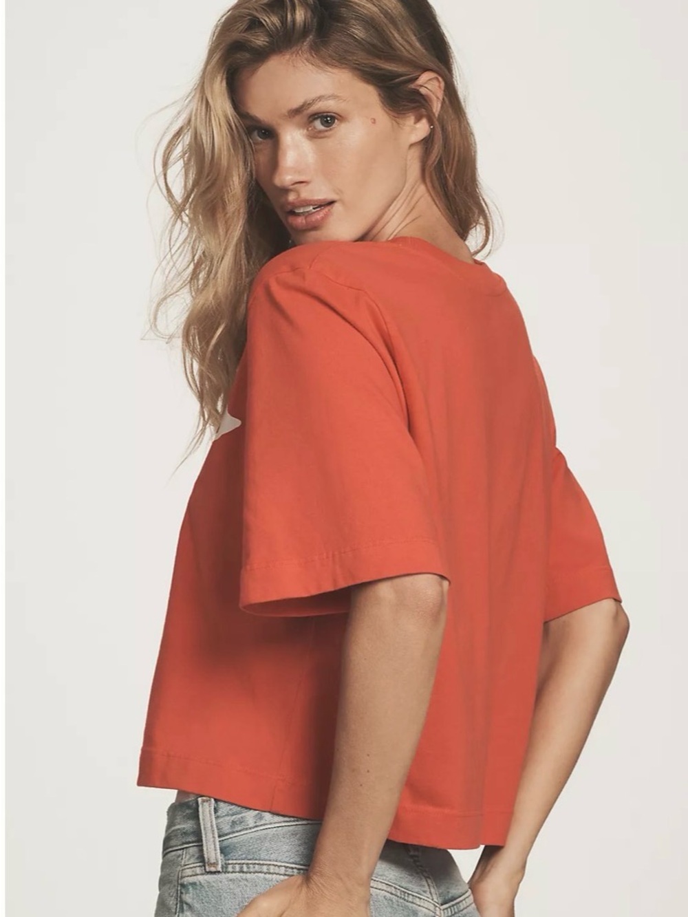 Maeve Oversized The Corey Short-Sleeve Game Day Boxy Tee - Picture 4 of 7